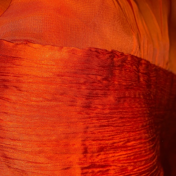 ANTHROPOLOGY “LET ME BE” Orange Dress Medium NWT - Picture 8 of 9